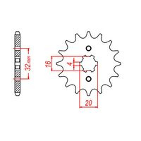 Optional Front Sprocket 15T for Yamaha YZF R15 V2.0 2015 2016 2017