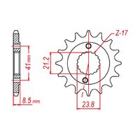 Optional Front Sprocket 16T