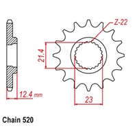 Standard Front Sprocket 14T