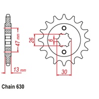 Standard Front Sprocket 16T