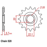 Front Sprocket for Yamaha YZ125 2005 To 2010 YZ250F 2001 To 2010 Model