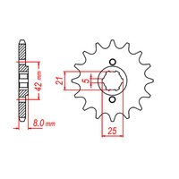 Standard Front Sprocket 14T