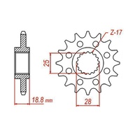 Optional Front Sprocket 15T for APRILIA RSV1000 MILLE 1998-2008