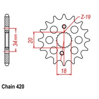 Front Sprocket 14T