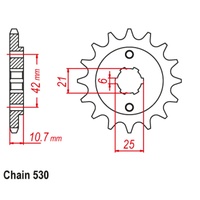 Standard Front Sprocket 16T