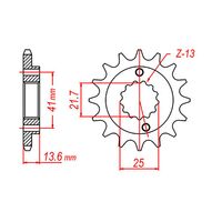 Optional Front Sprocket 15T 