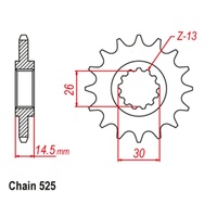 Standard Front Sprocket 15T