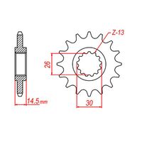 Optional Front Sprocket 16T for Honda CB1000R 2018-2020