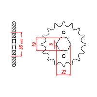 Standard Front Sprocket 13T for Honda TRX250R 1986-1989