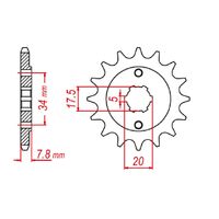 Standard Gearing Front Sprocket 13T