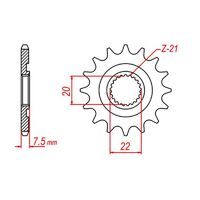 Standard Gearing Front Sprocket 14T