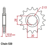 16T Yam Ultra Light Frnt Spkt (520Pitch) - Use 10S-579-16