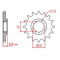 10T KTM 50 Supersprox Stealth Front Sprocket