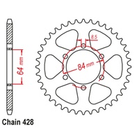 Standard Rear Sprocket 45T for Honda CT90 TRAIL 1971-1979