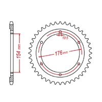 Rear Sprocket 43T