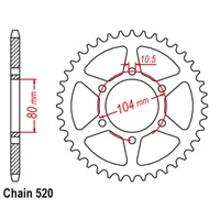 Rear Sprocket 38T