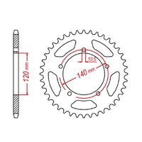 Standard Gearing Rear Sprocket 43T