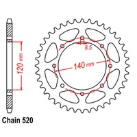 Rear Sprocket 43T