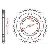 Optional Rear Sprocket 41T for Kawasaki EX300 NINJA 2013-2017