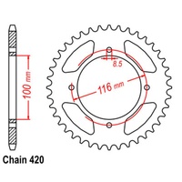 Rear Sprocket 49T