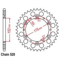 Rear Sprocket Steel Standard Gearing 42