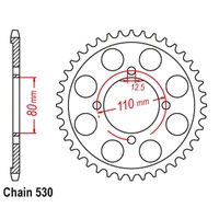 Optional Rear Sprocket 45T for Honda CB750K 1970-1976