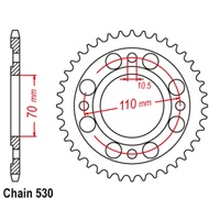 Rear Sprocket Steel