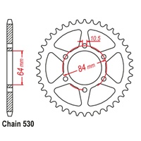 Optional Rear Sprocket 50T for Suzuki  GSX400E 1982-1985