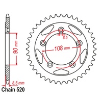 Standard Rear Sprocket 38T