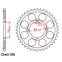 Standard Rear Sprocket 39T for Yamaha RD350LC 1981-1982