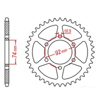 Standard Rear Sprocket 45T for Yamaha XJ550 1981-1983