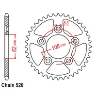 Standard Rear Sprocket 43T