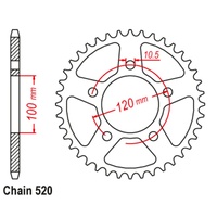Standard Rear Sprocket 44T