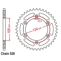 Optional Rear Sprocket 44T for DUCATI 659 MONSTER ABS LAMS 2013
