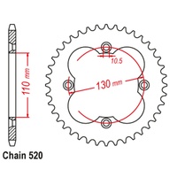 Standard Rear Sprocket 38T