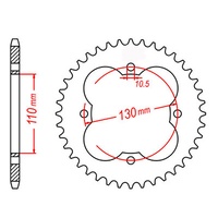 Standard Rear Sprocket 50T for Honda TRX90EX 2WD (90 X-Lite) 2007-2013