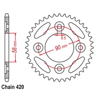 Standard Gearing Rear Sprocket 34T