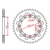 Optional Rear Sprocket 40T for BETA 400 RR 4T 2013-2014