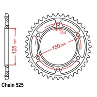Standard Rear Sprocket 42T for KTM 990 ADVENTURE 2009