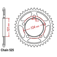 Optional Rear Sprocket 38T for KTM 990 SUPERMOTO R 2009-2012