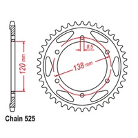 Standard Rear Sprocket 40T for Honda VFR400R (IMPORT NC30) 1990-1993