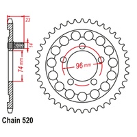 Rear Sprocket Steel