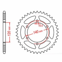 Rear Sprocket 43T