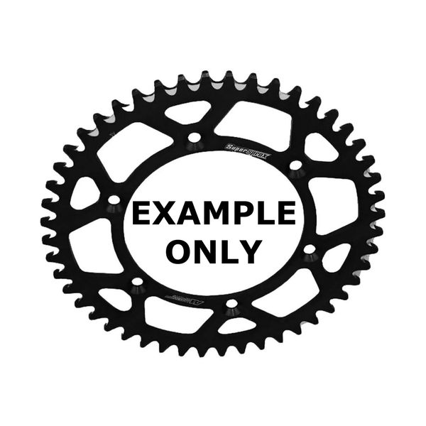 46T Supersprox Rear Sprocket Alloy- Black for Suzuki RM80 1987 to 1988