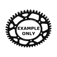 Black 52T Rear Sprocket Lightweight Alloy