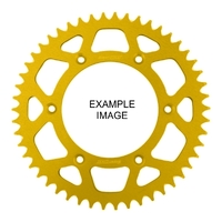 Gold Rear Sprocket Lightweight Alloy Alternate Pitch - Standard Gearing 42 Tooth Gold 520 PITCH