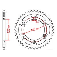 Standard Hornet Rear Sprocket 47T for Suzuki DRZ400E  2000-2020