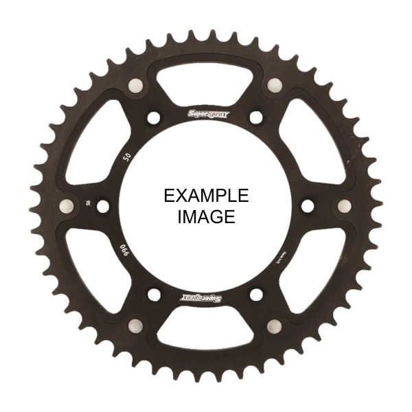 50T 420P Supersprox Black Rear Sprocket Stealth for Kawasaki KX100 1989 to 2006