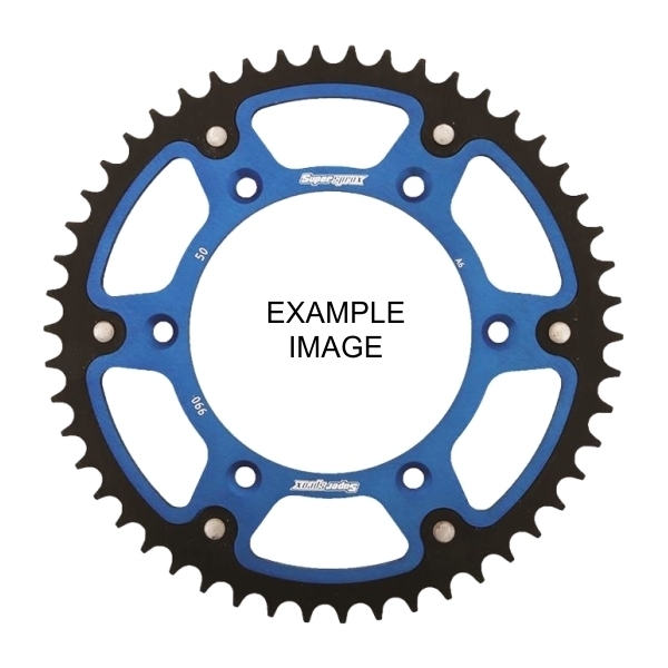 48T 520P Supersprox Blue Rear Sprocket Stealth for Husqvarna TE511 2011 to 2014