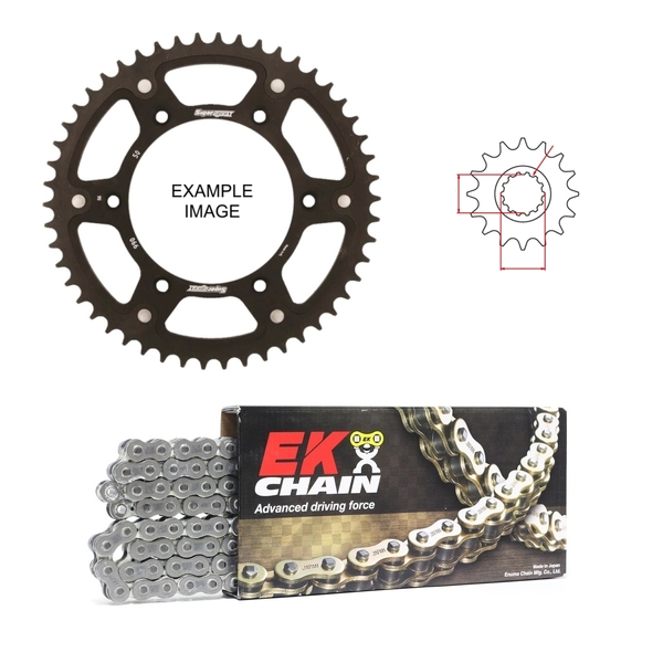 EK Stealth Chain and Sprockets Kit for Ducati 1200 Monster R 2015 to 2019